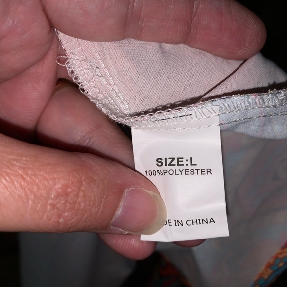 Beautiful colorful dress size large L summer spring party NWOT - Picture 5 of 6